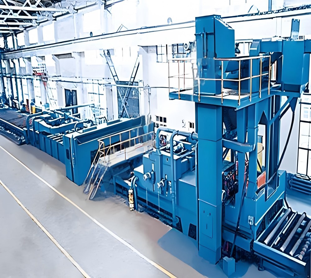 钢板抛丸涂装生产线-Steel Plate Shot Blasting Coating Line