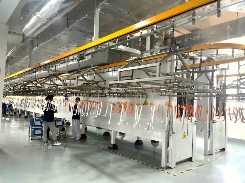 汽车连接件母排PVC自动浸涂线-Automotive Connector Busbar PVC Automatic Dipping Coating Line