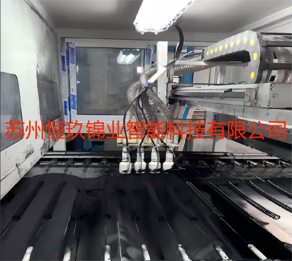 电尾门专用弹簧植绒流水线-Specialized Flocking Production Line for Electric Tailgate Springs